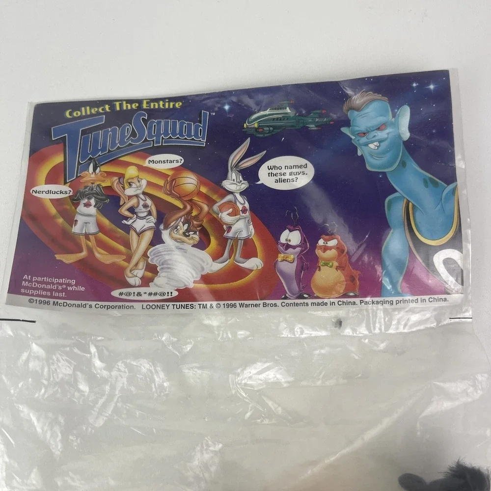 Vintage 1996 Space Jam Daffy Duck Plush Toy McDonalds‎ Looney Tunes